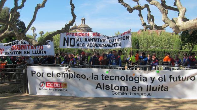 Los trabajadores de Alstom inician tres días de huelga contra el ERE