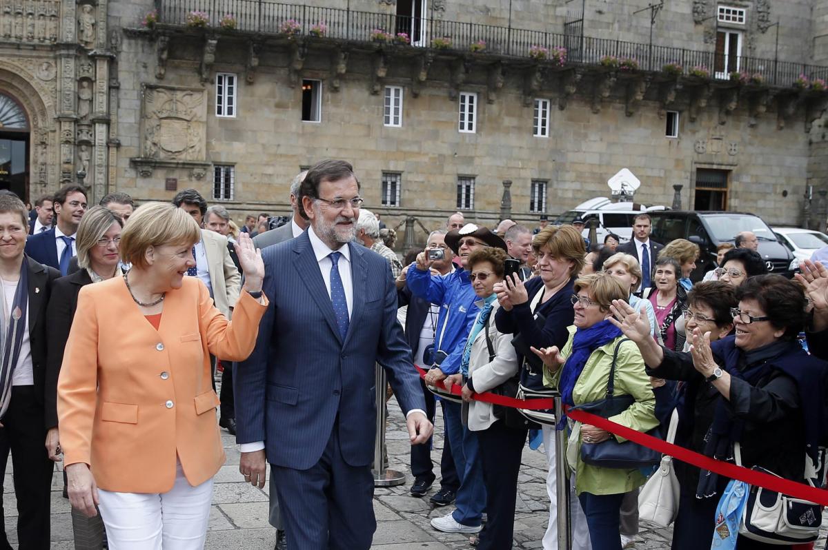 Merkel apoya a Rajoy en la creación del mercado único energético