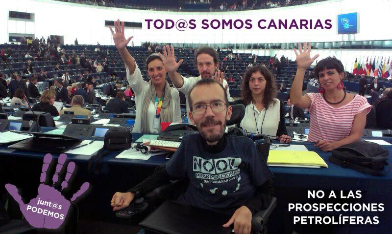 Podemos entra en campaña contra las prospecciones en Canarias