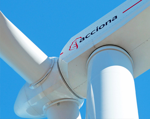 Acciona Windpower lanza un aerogenerador eólico con 132 metros de diámetro