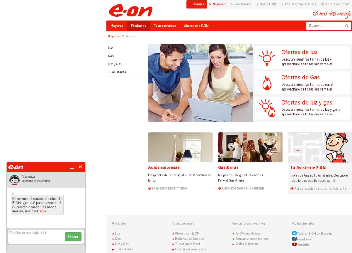 E.ON lanza un nuevo chat online para resolver las dudas de los usuarios