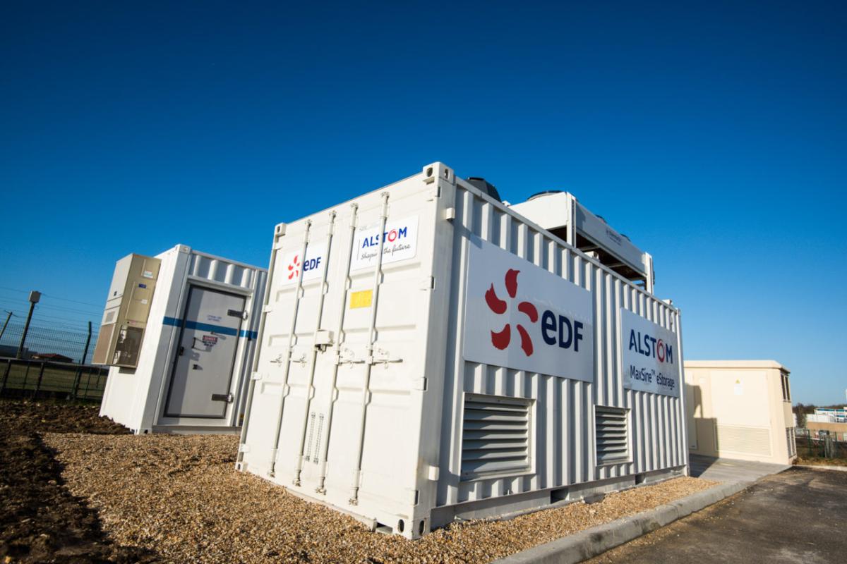 Alstom y Saft crean para EDF el primer sistema de almacenamiento de energía para la regulación de frecuencia