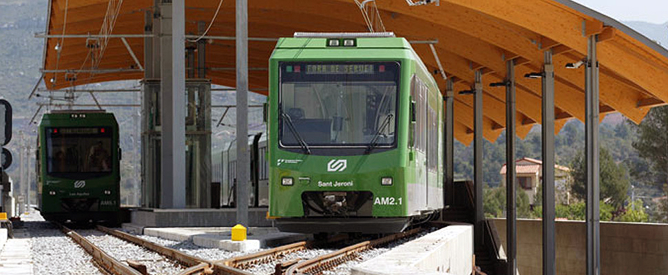 Los trenes de Ferrocarriles de la Generalitat de Catalunya se abastecerán totalmente de energía solar en 2021