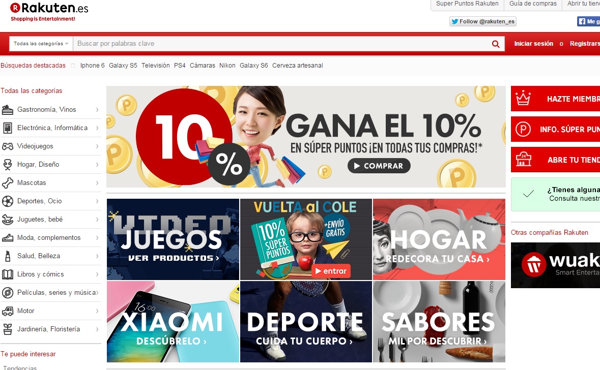 Rakuten o cómo aprovechar una plataforma de comercio electrónico para vender electricidad