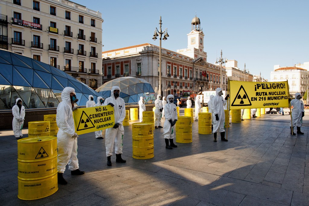 Residuos nucleares en la Puerta del Sol