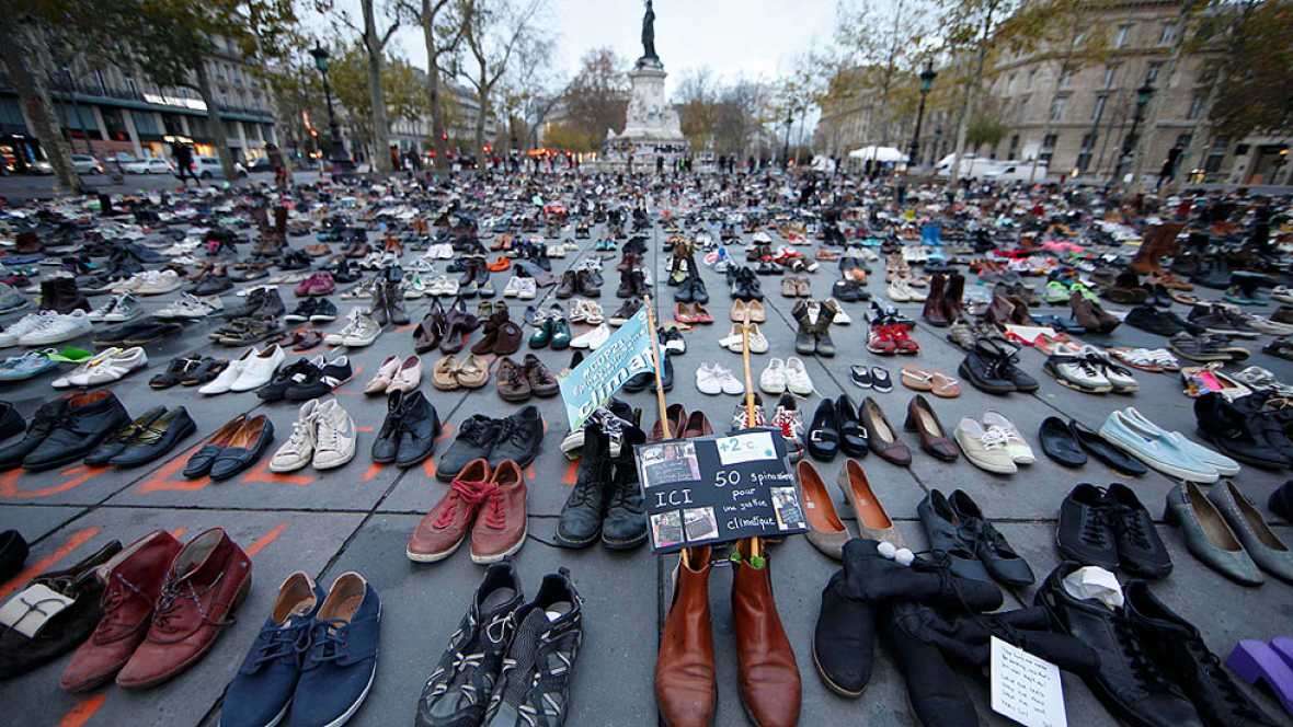 Más de 10.000 zapatos 'protestan' contra el cambio climático