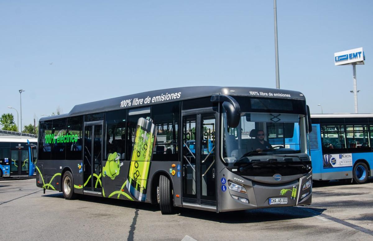 La EMT de Madrid contará el próximo año con una línea de autobús totalmente eléctrica