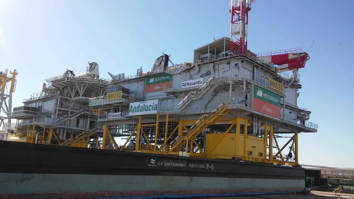 Iberdrola instala la subestación &quot;Andalucía&quot; en el parque eólico Wikinger, en el Mar Báltico