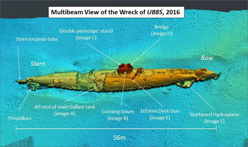 Iberdrola descubre un submarino de la I Guerra Mundial en los trabajos de su proyecto submarino Western Link