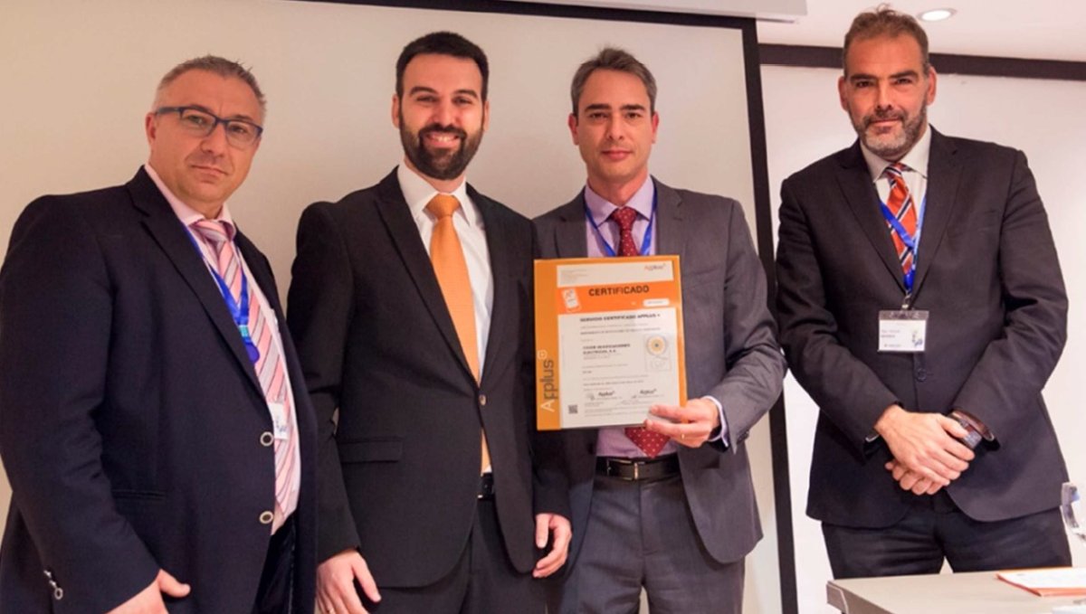 Las empresas de mantenimiento Cover, GDES y EFacec obtienen un sello de calidad