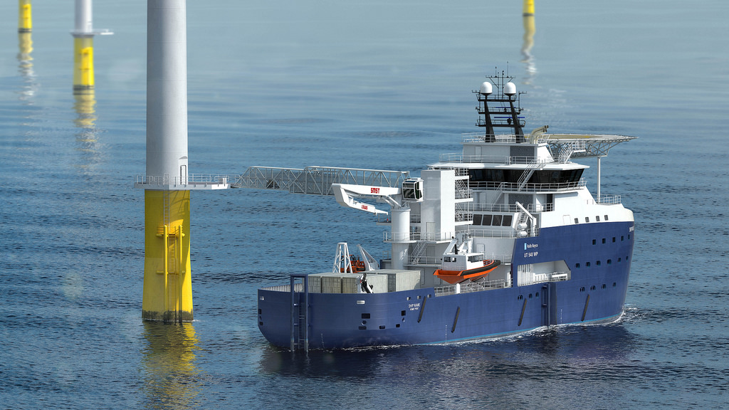 España construye el primer buque de su historia para instalar plataformas de eólica marina