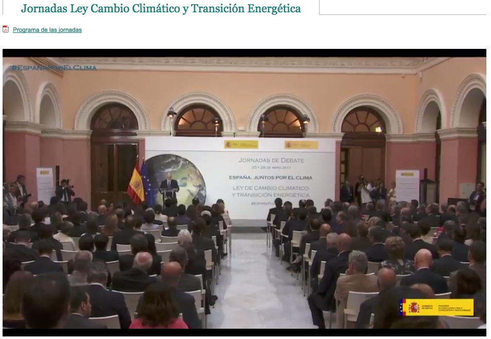 TV EN DIRECTO: Sigue las Jornadas de la Ley de Cambio Climático y Transición Energética