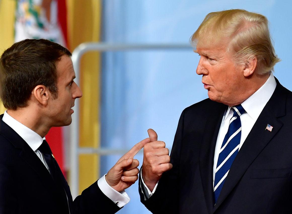 Trump sugiere ante Macron que "podría pasar algo" con el Acuerdo de París