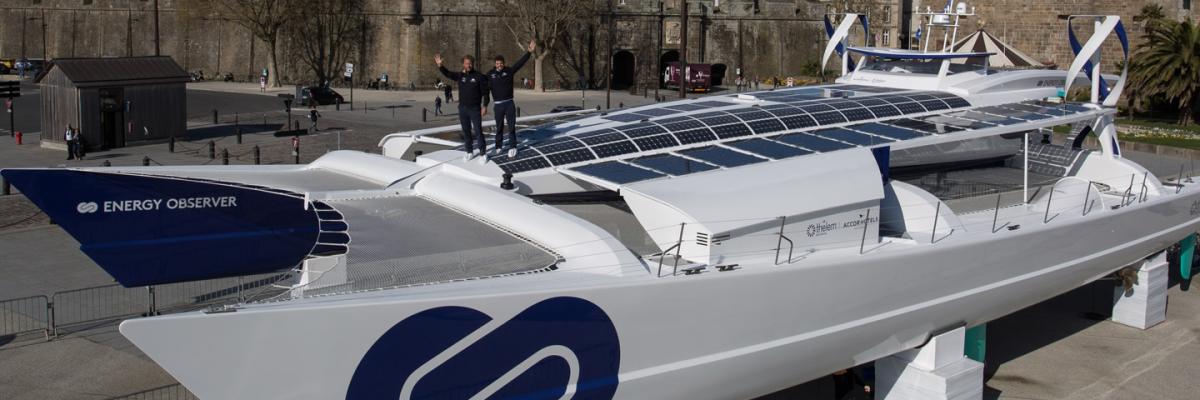 Energy Observer, el primer barco de hidrógeno del mundo que funciona gracias a la energía solar, eólica y de las olas