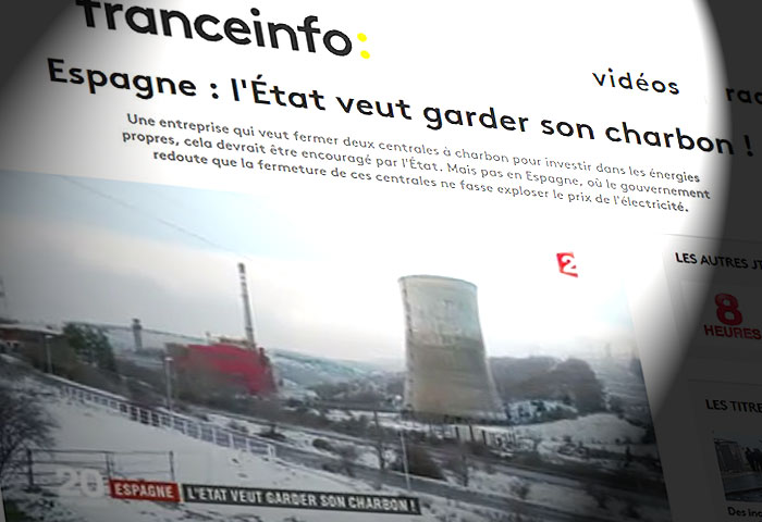 Así es como la televisión francesa saca los colores al Gobierno español por querer mantener abiertas las centrales de carbón