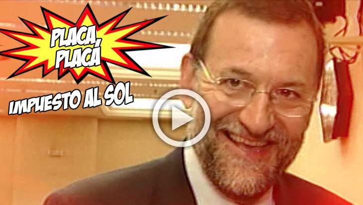 Greenpeace e Iván Lagarto sacan el 'hit' ‘Placa, placa, impuesto al Sol’ de Rajoy