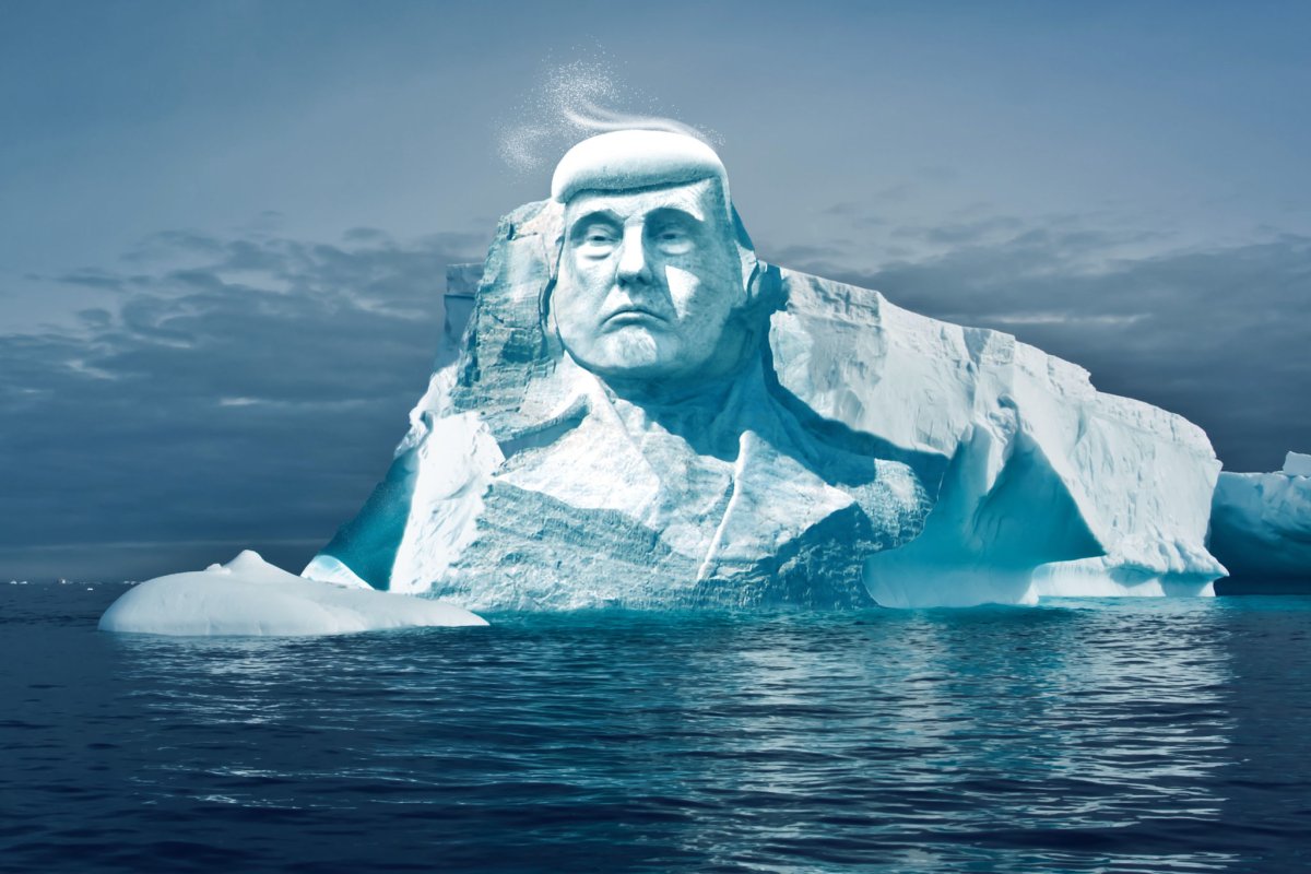 Unos ecologistas esculpirán la cara de Trump en un glaciar para ver cómo se derrite y demostrar el cambio climático