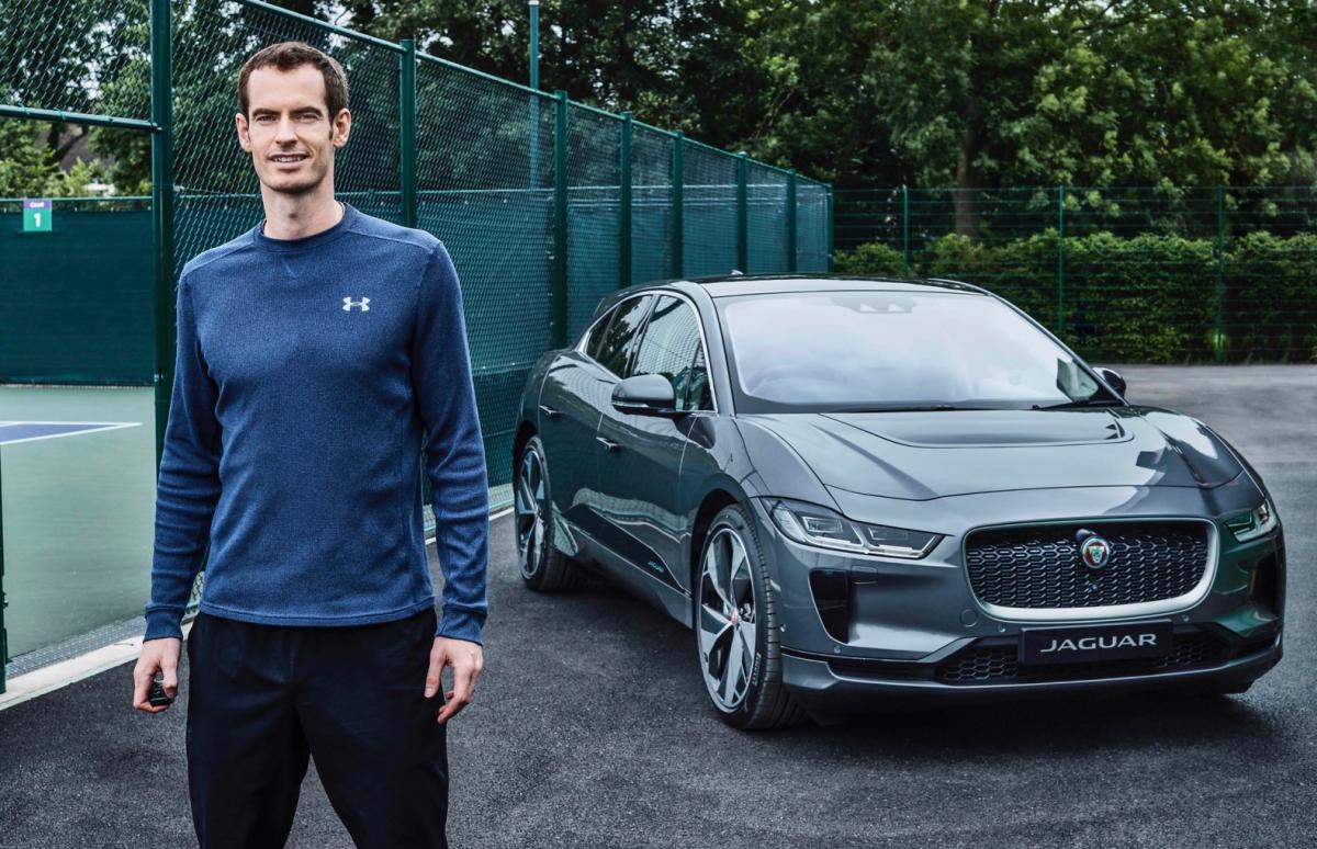 El tenista Andy Murray se pasa al coche eléctrico con el Jaguar I-PACE