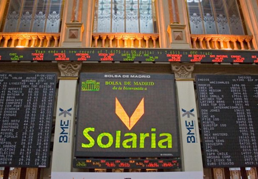 Solaria repunta más de un 5% tras elevar un 50% su beneficio neto hasta septiembre