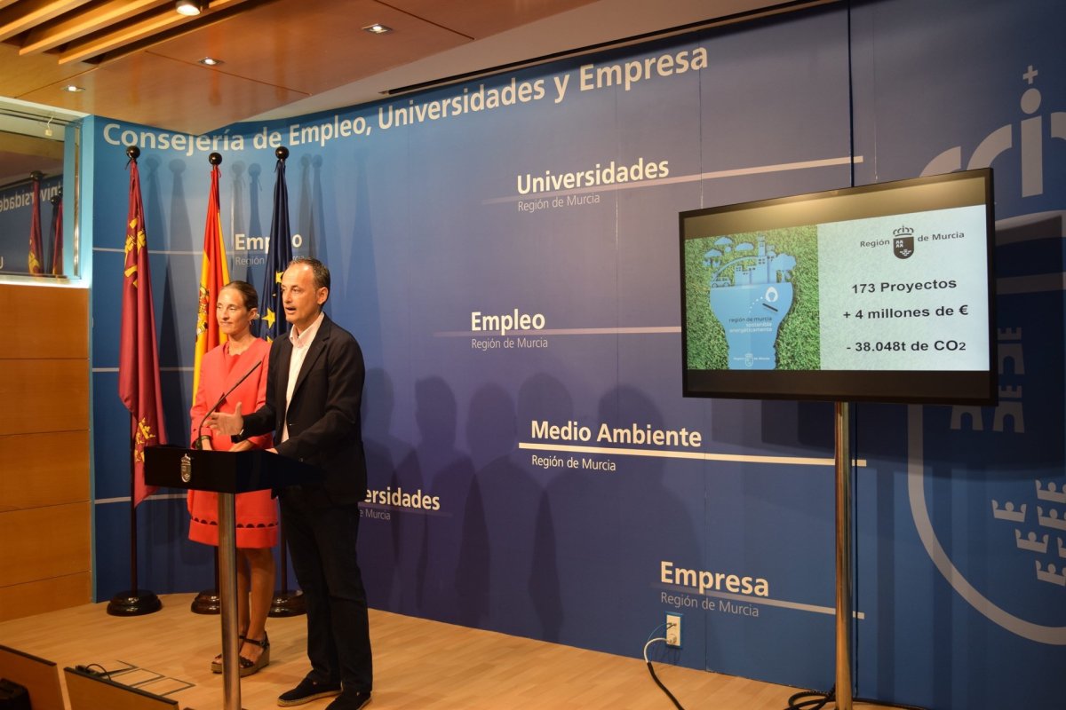 Murcia destina más de 4 millones para impulsar proyectos de eficiencia energética y renovables