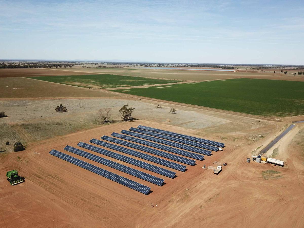 Una bomba de riego híbrida solar reduce la factura de combustible de un productor de algodón australiano a la mitad