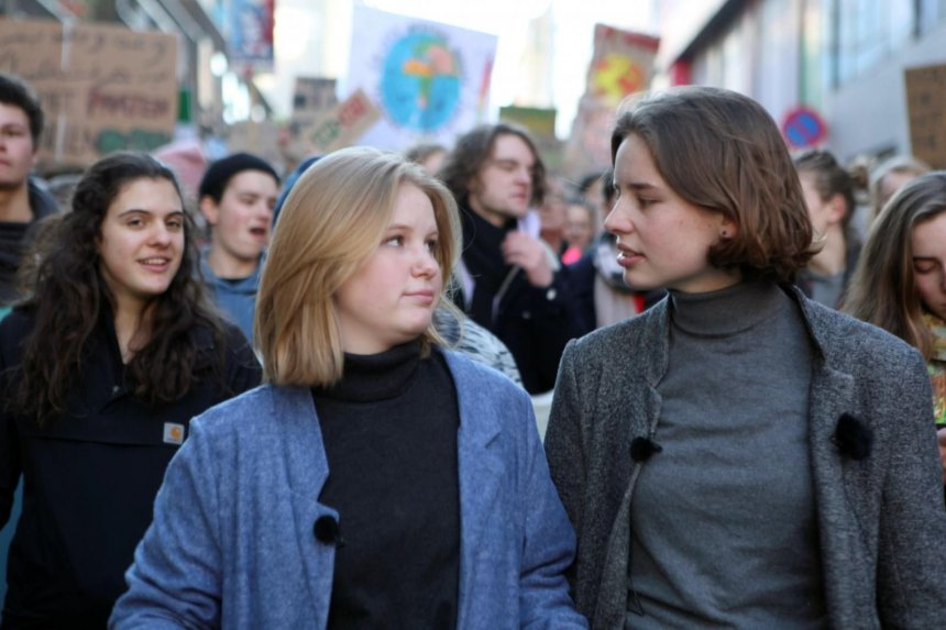 Dos jóvenes belgas, las cabezas visibles de la revolución contra el cambio climático en Europa