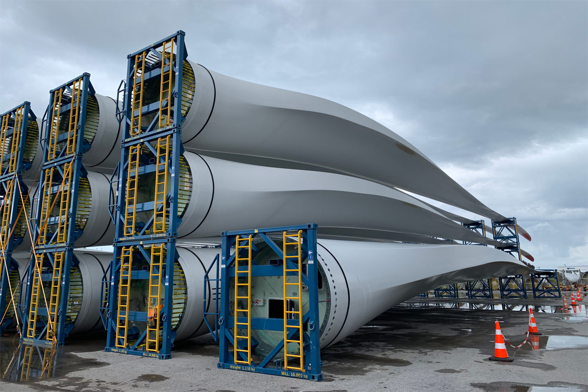 Llega la hora del reciclaje de las palas de los aerogeneradores