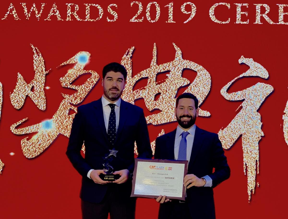 Abengoa recibe en China el premio CSP Technology Innovation Award 2019