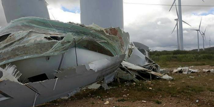 Un trabajador herido tras el quinto colapso de un aerogenerador de General Electric este año