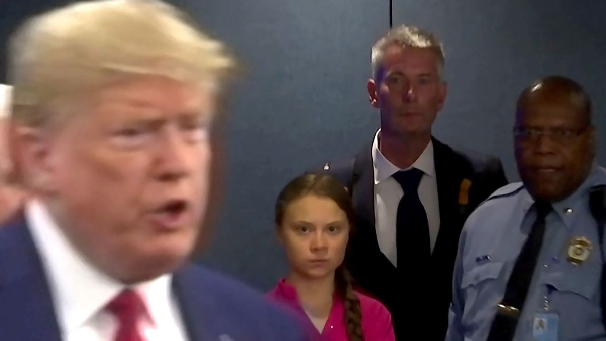 Donald Trump dispara con sarcasmo contra Greta Thunberg