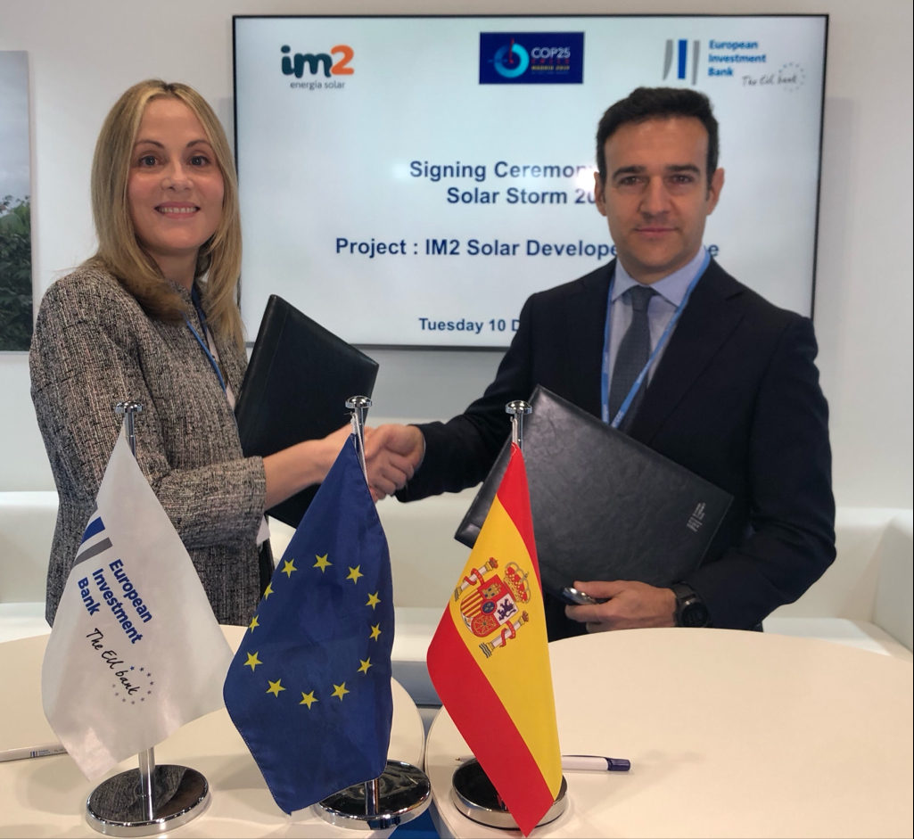 El BEI financia con 26 millones a IM2 Energía Solar para la construcción de 15 parques solares en España