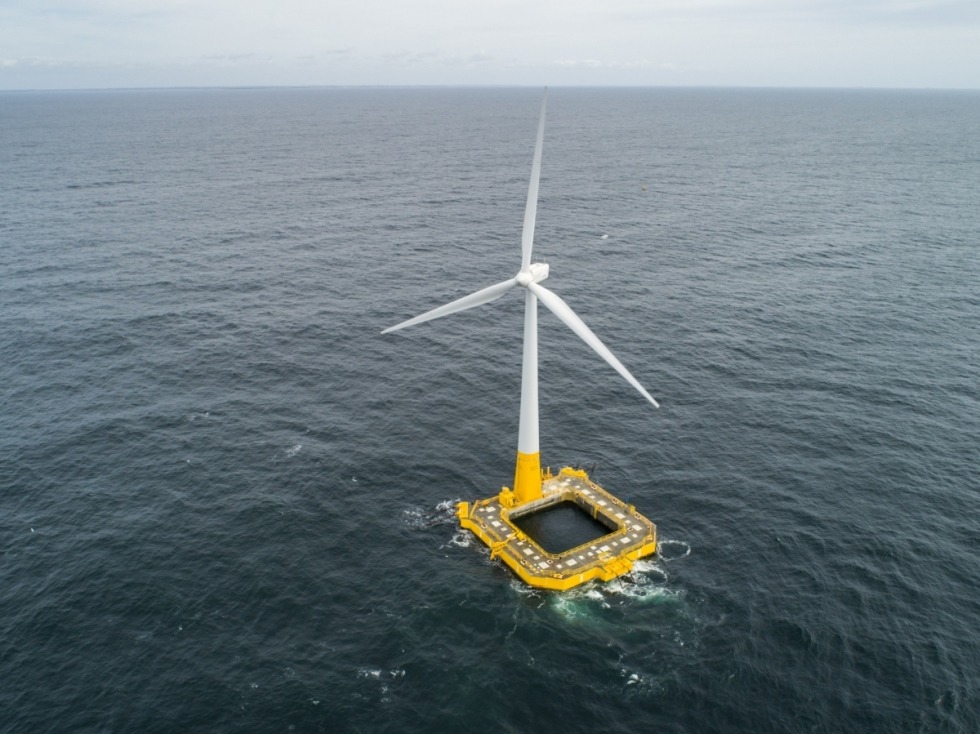 Floatgen, la turbina eólica flotante frente a la costa francesa, registra cifras récord de producción en febrero