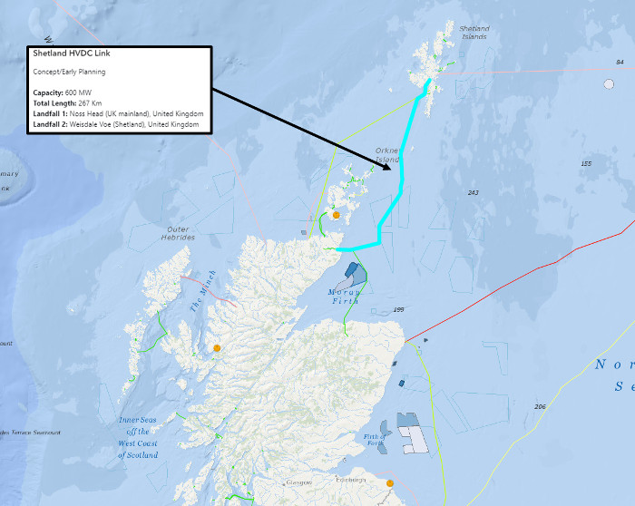 El regulador británico Ofgem da luz verde a la interconexión de 600MW entre Escocia y las Islas Shetland