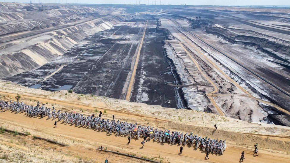 Ecologistas ocupan una mina de carbón en el oeste de Alemania