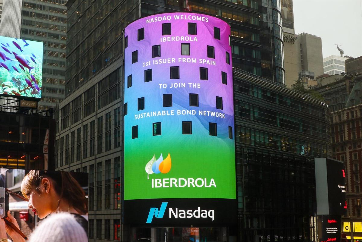 Iberdrola, primer emisor español en unirse a la red de bonos sostenibles del índice Nasdaq