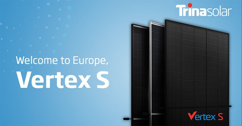 Vertex S, el panel perfecto para autoconsumo de Trina Solar, llegará a España a principios de 2021