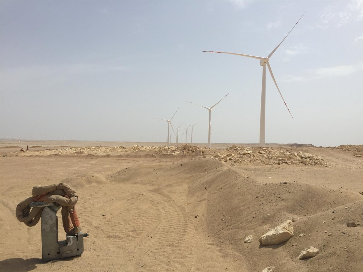 GES instala 96 aerogeneradores para un parque eólico de 250 MW en Egipto
