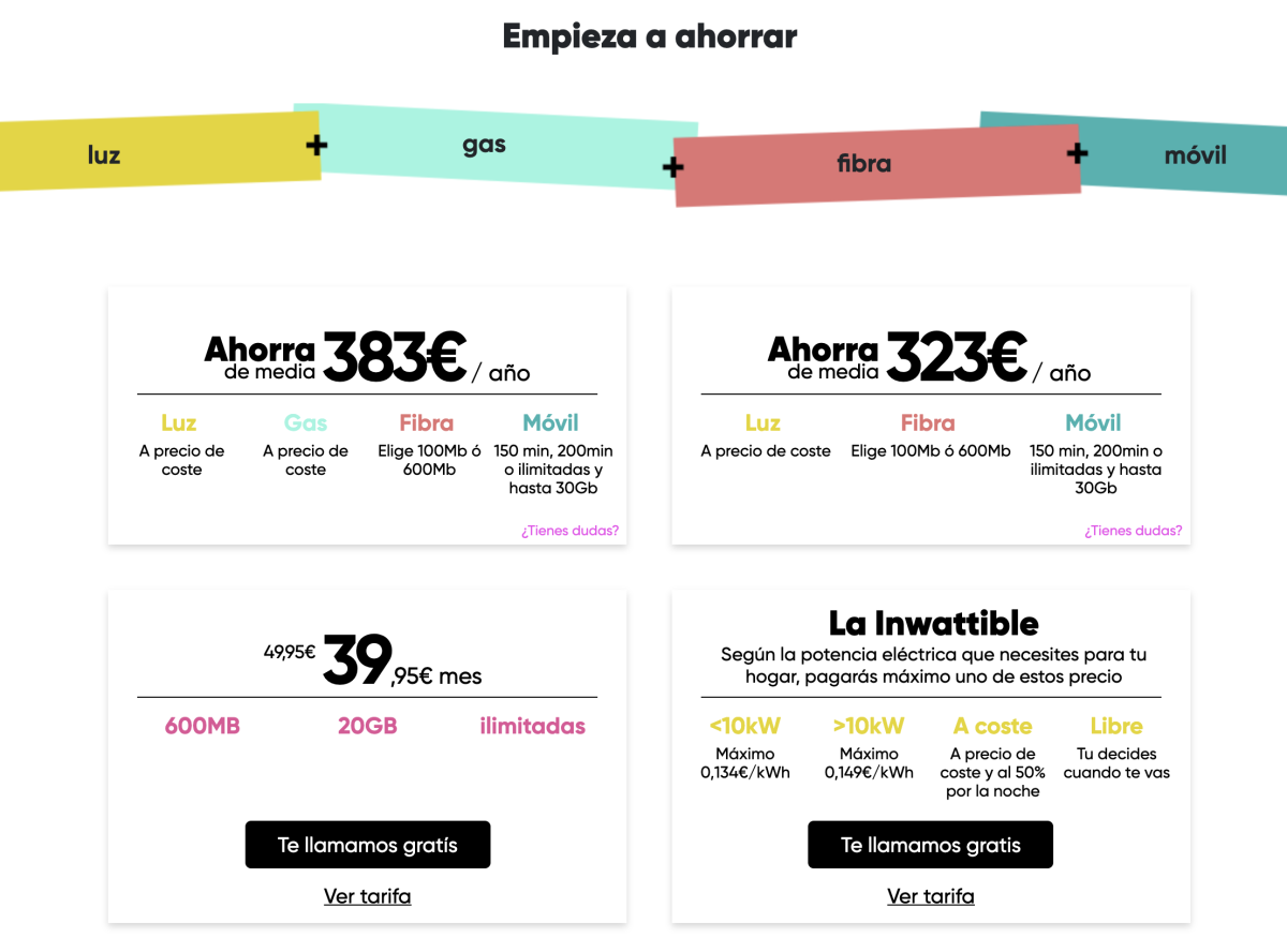 Alterna, la comercializadora de The Phone House, lanza la primera tarifa que incluye luz, gas, fibra y móvil