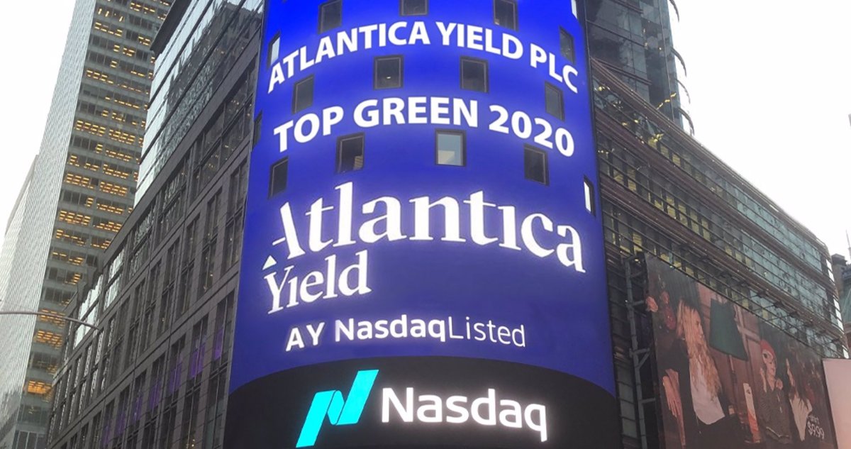Atlantica, en el 'Top-5' de las energéticas verdes que más han crecido en el Nasdaq en 2020