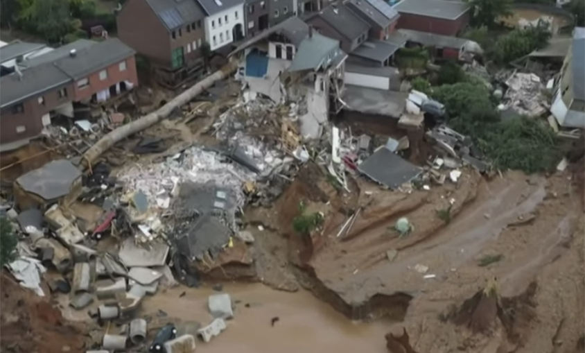 Las inundaciones en Alemania y Países Bajos, causadas por el cambio climático