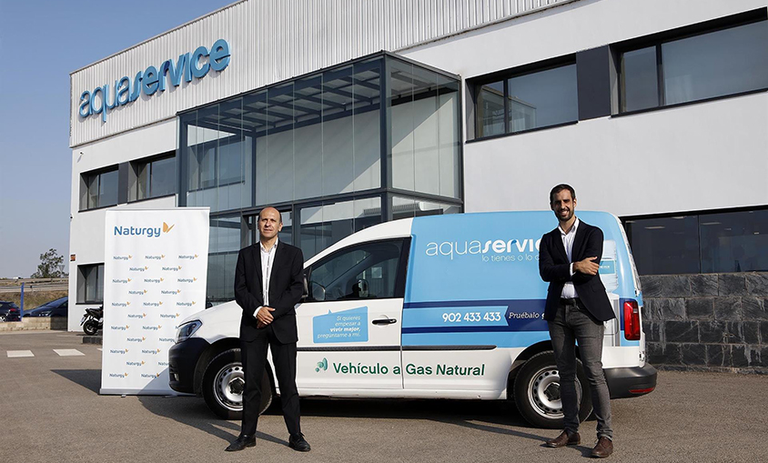 Aquaservice firma un acuerdo con Naturgy para alimentar su flota de vehículos con biometano