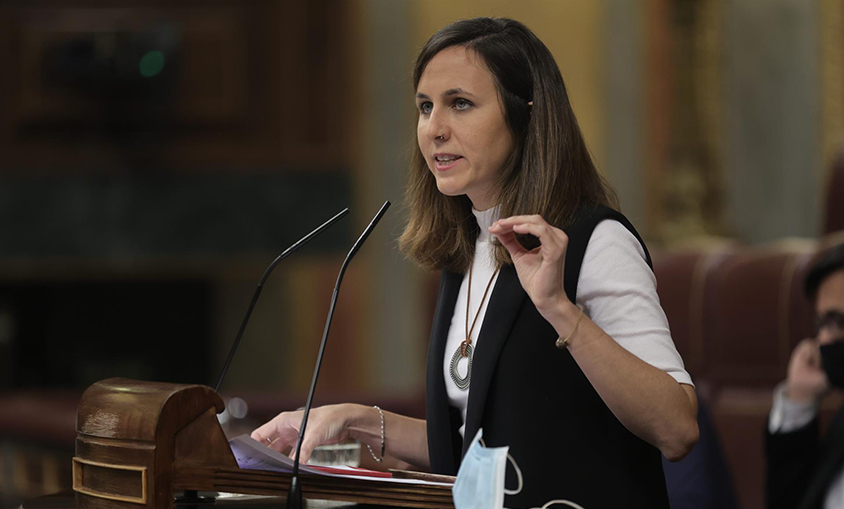 La secretaria general de Podemos, Ione Belarra.