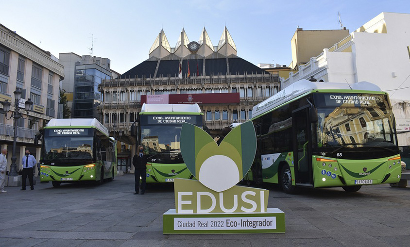 Ciudad Real incrementa con tres vehículos su flota de autobuses de gas natural