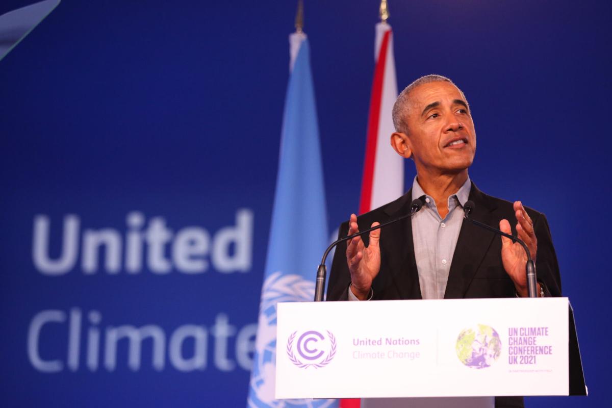 Obama, estrella sorpresa en la COP26