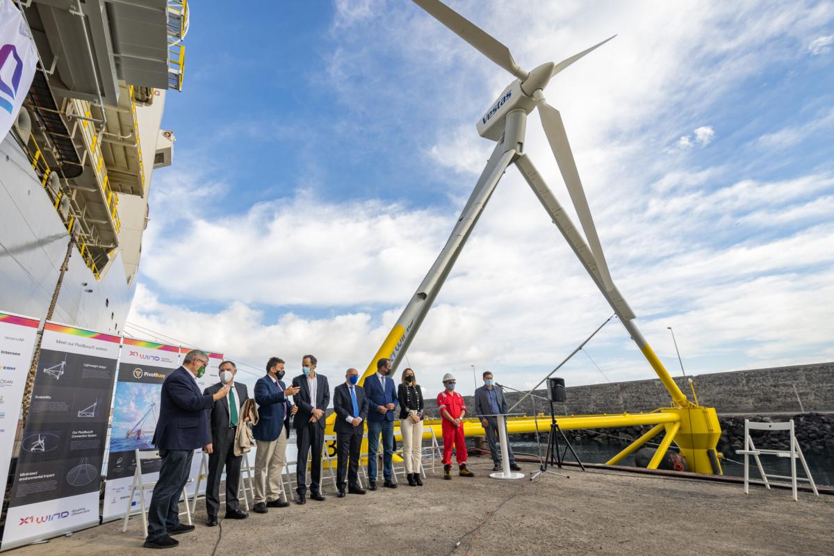 X1Wind presenta su novedoso aerogenerador flotante marino PivotBuoy en Gran Canaria