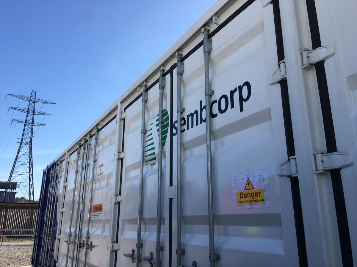 Sembcorp Energy planea construir el sistema de almacenamiento en baterías más grande de Europa en el Reino Unido