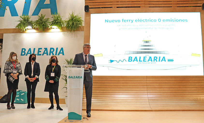 Baleària presenta el primer ferry eléctrico de cero emisiones con uso experimental de hidrógeno