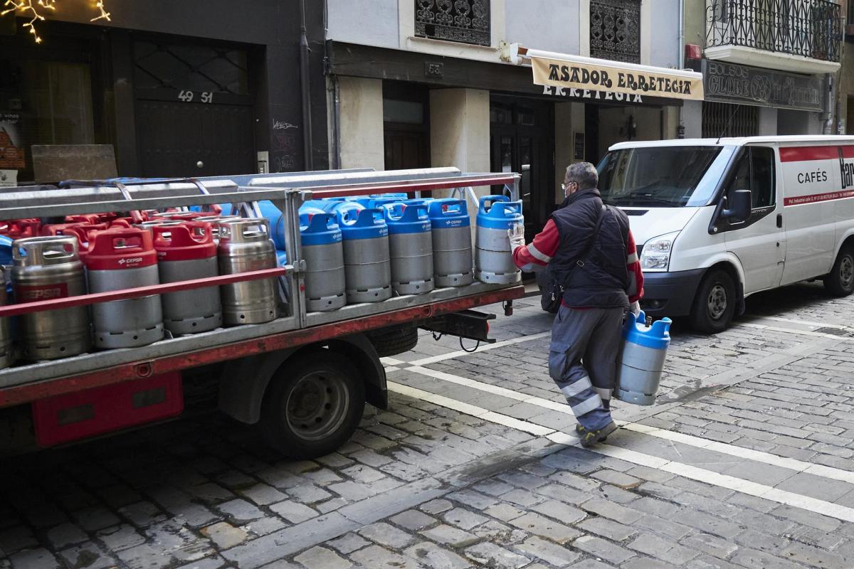 Distribuidora de bombonas de butano.