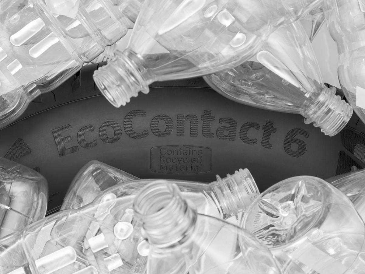 Continental fabrica los primeros neumáticos a partir de botellas de plástico recicladas