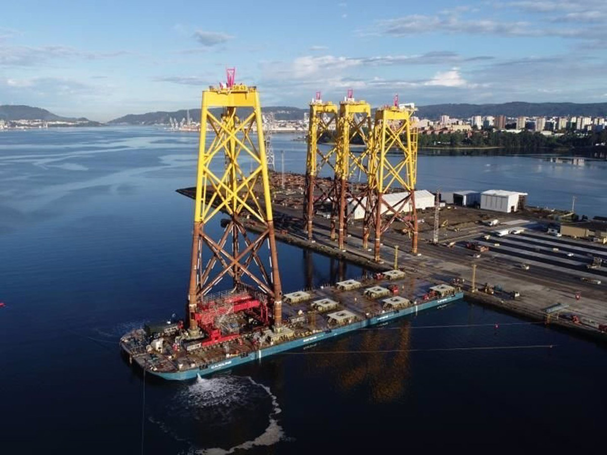 Iberdrola avanza en la construcción de su parque eólico marino Saint-Brieuc (Francia)